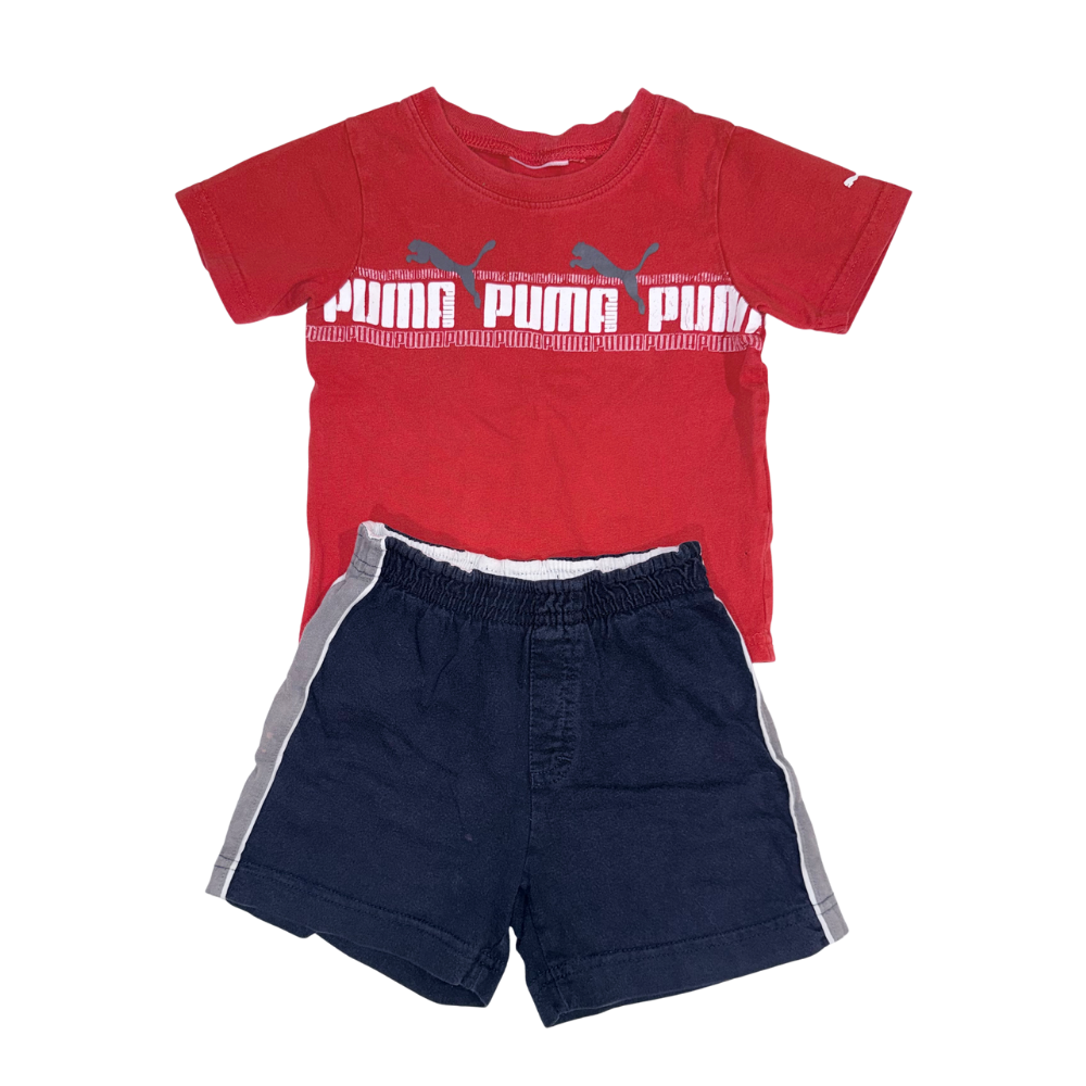 Set of Puma t-shirt & Cherokee shorts | 18-24M