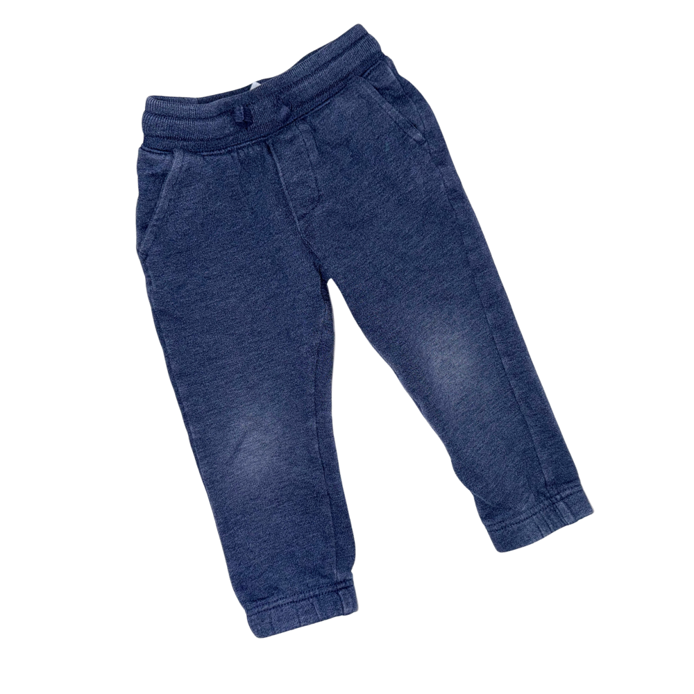 Set of two sweatpants | Grey and navy blue | 3T