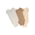 Set of 3 Huggies bodysuits in beige tones | NB