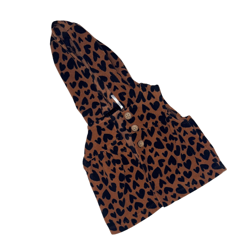 Brown & black vest | Heart pattern | 3M