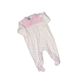 White & pink onesie with buttons | 3M