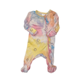 Colourful onesie with smiley face pattern | 0-3M