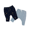 Carter's Set of 2 Pants | Black/Gold Pattern & Mint Polka Dot | 3M