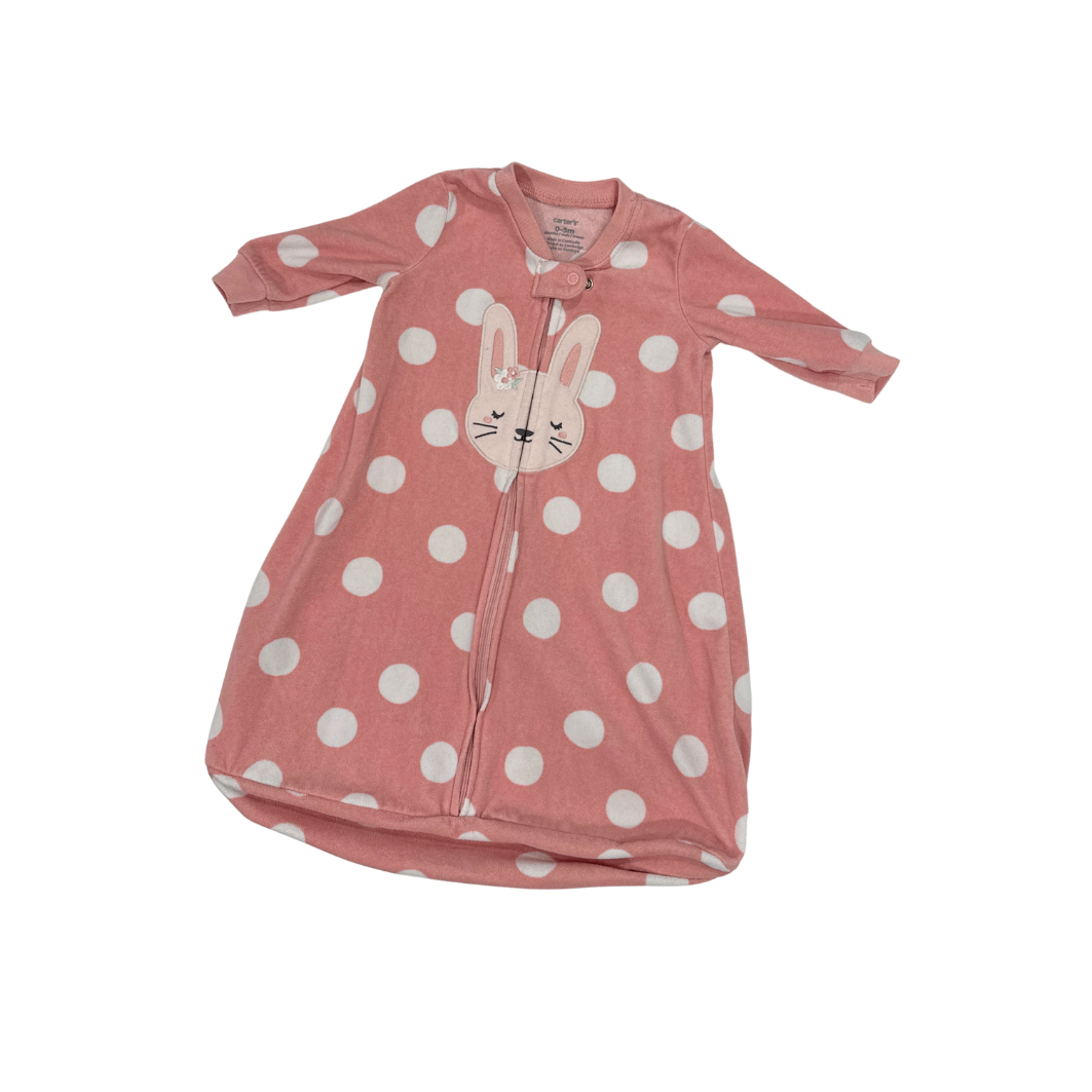 Carter'S | Onesies | Bunny Polka Dot Onesie | Pink | 0-3M