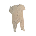 Beige suede onesie | 2-4M
