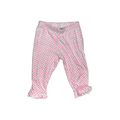 White with neon pink flower pattern pants | 6M
