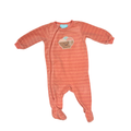 Pekkle | Onesies | Striped Onesie | Coral | 6M