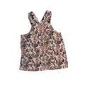 Floral boho beige & green overalls | 12-18M