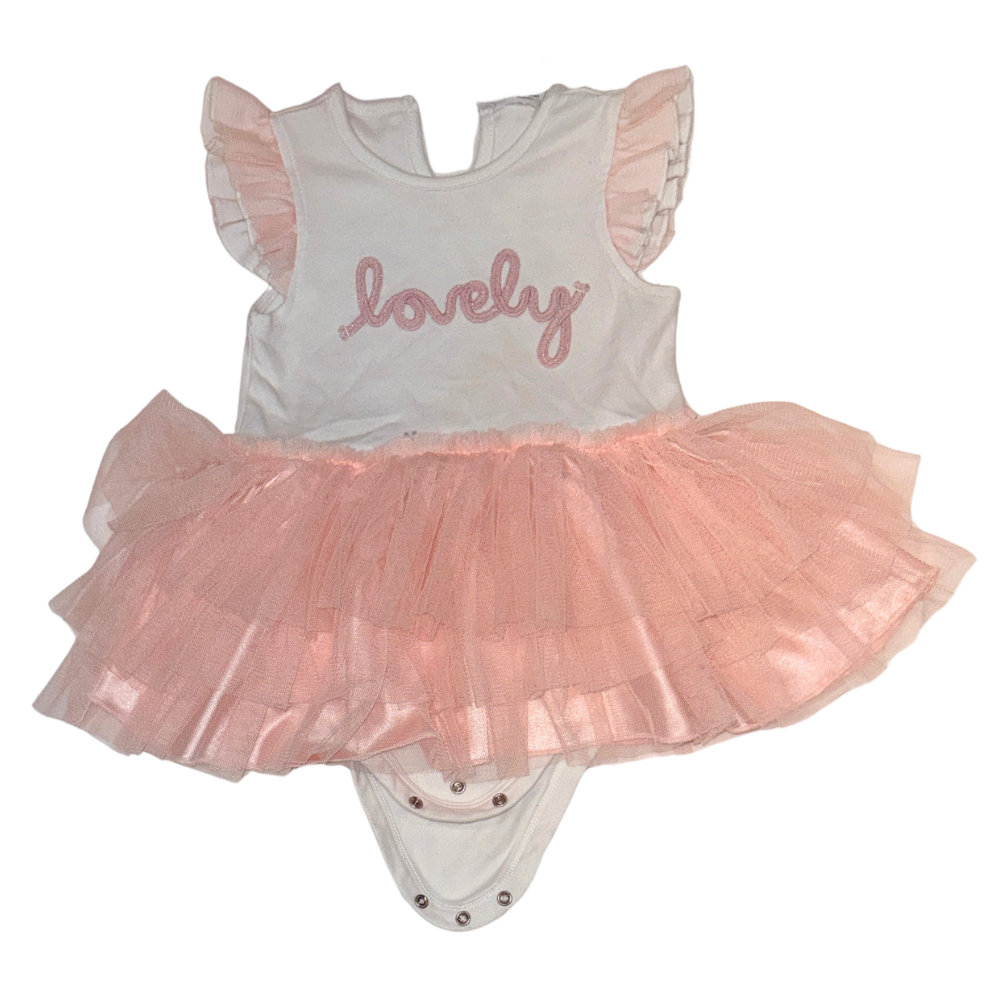 Tutu Lovely onesie dress | 12-18M