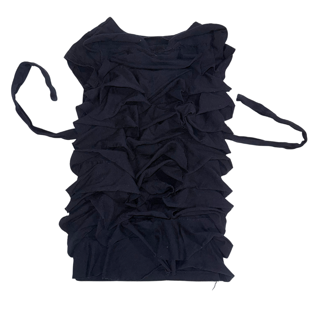 Black ruffled dress | 2T