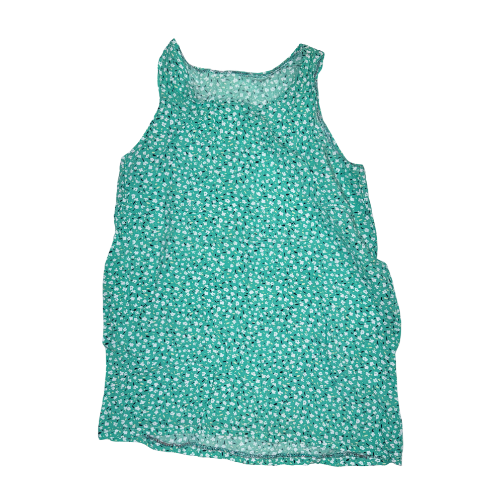 Teal-green floral dress | 2T