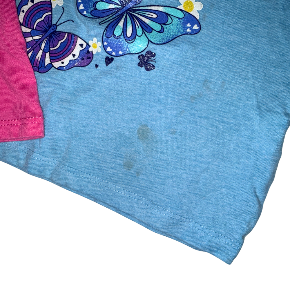 Set of two short-sleeve t-shirts | Pink & blue | 18-24M