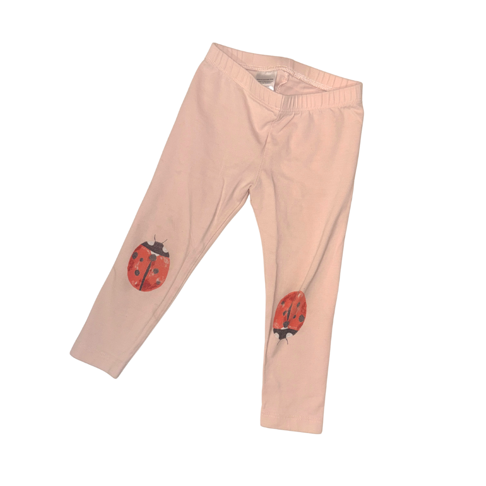 Set of 1 leggings & 2 onesies | Salmon pink | 18M