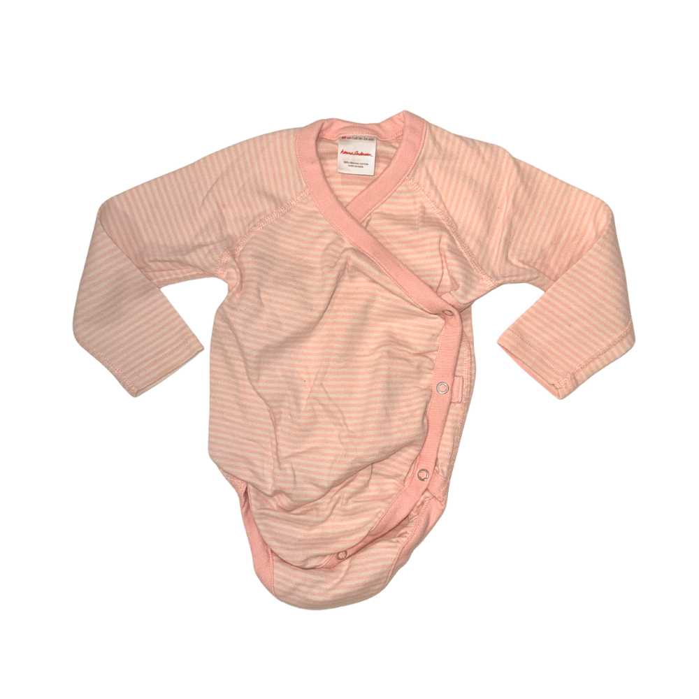 Set of 1 leggings & 2 onesies | Salmon pink | 18M