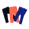 Set of 3 leggings | Orange, black & blue | 18M