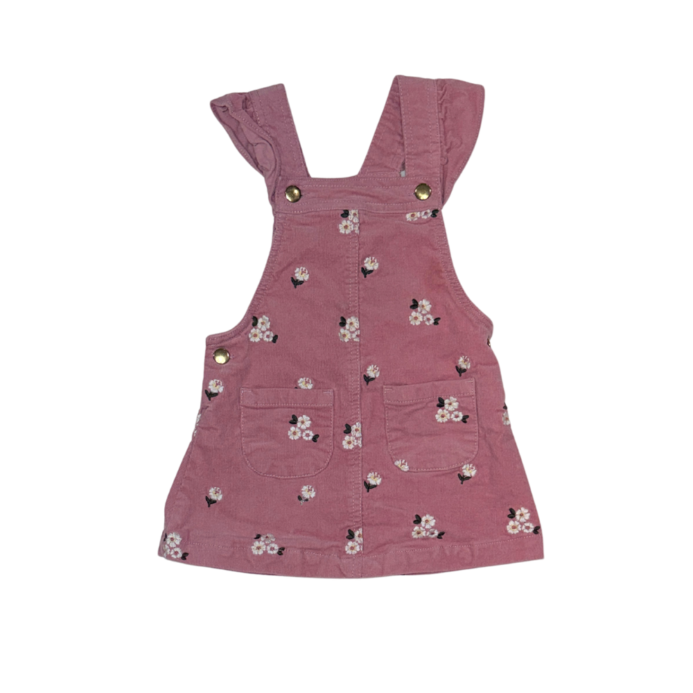 Pink floral overalls | 18M