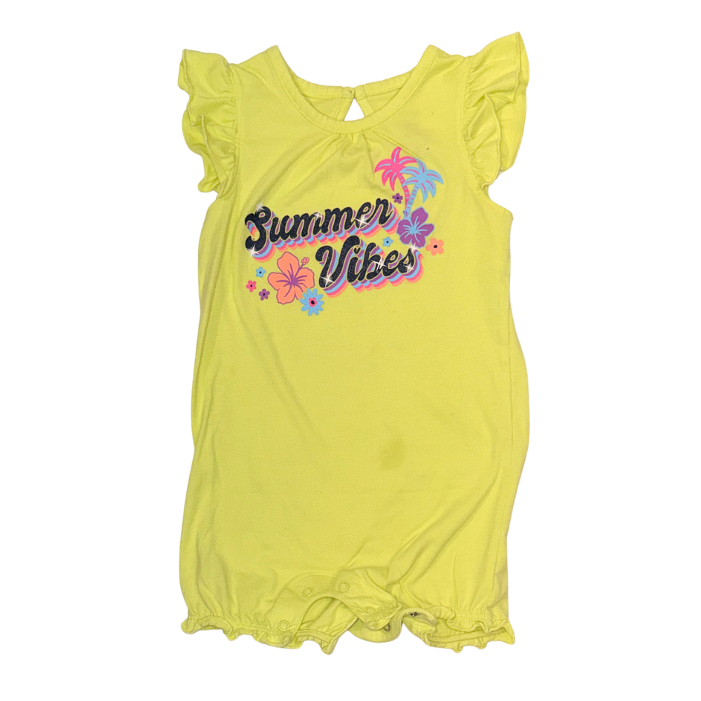 Summer vibes green neon onesies | 18-24M