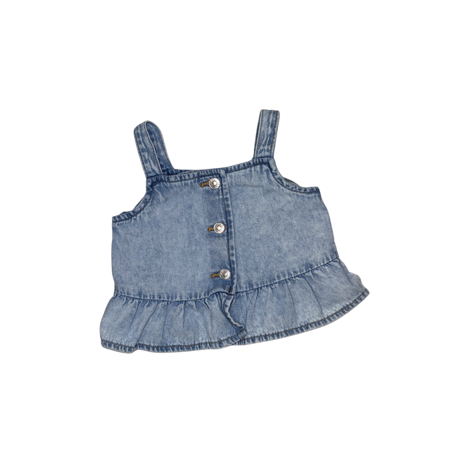Denim Zara top | 18M