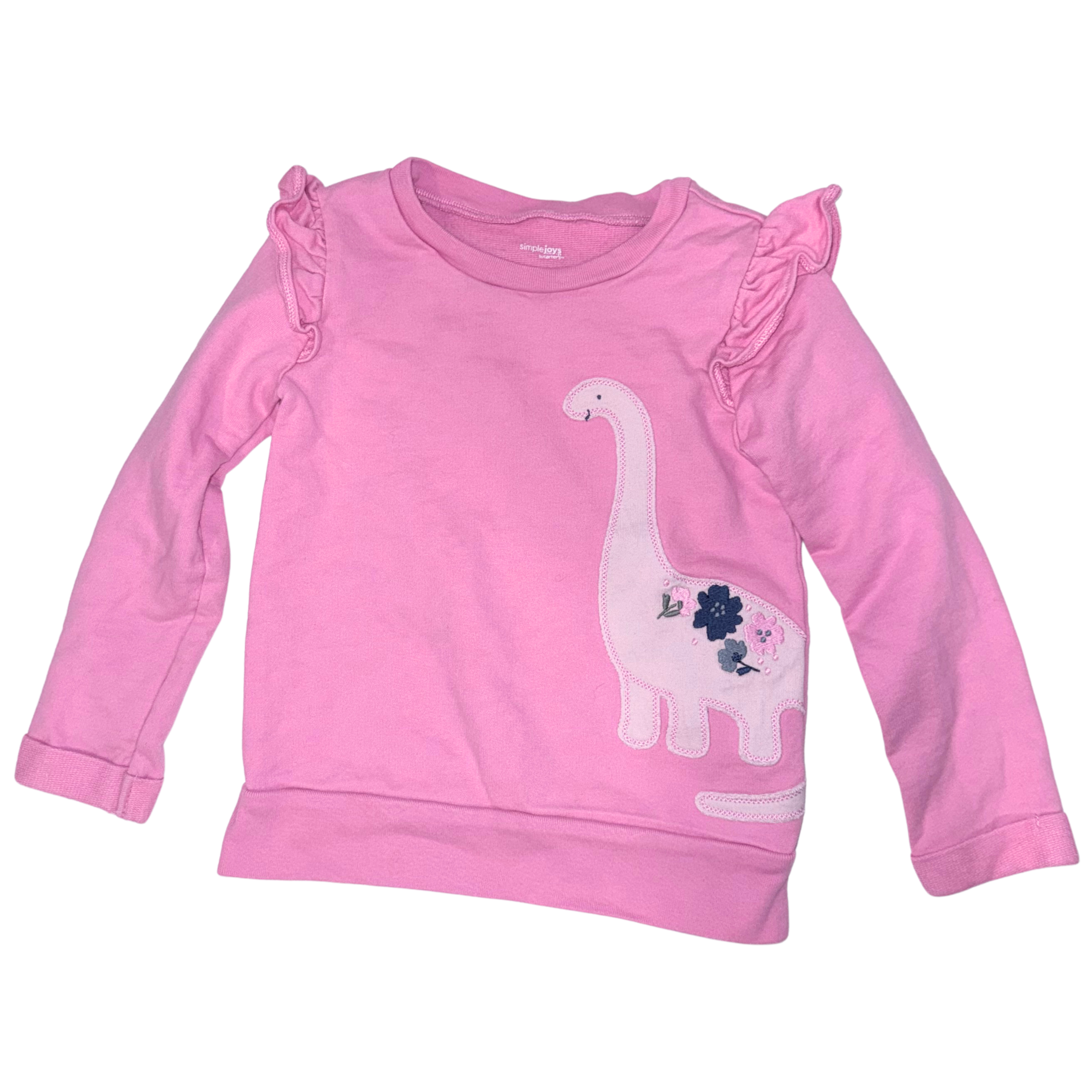 Pink dino sweatshirt | 3T