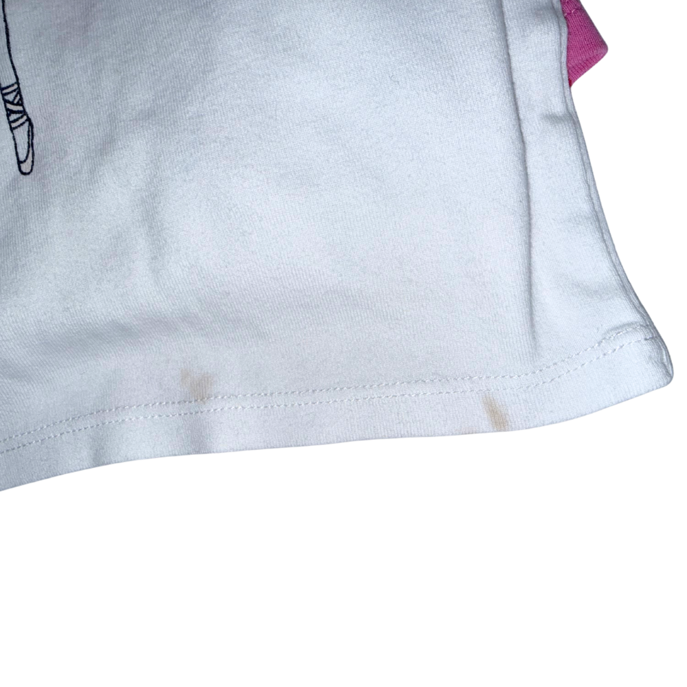 Set of two long-sleeve t-shirts | White & Pink | 3T