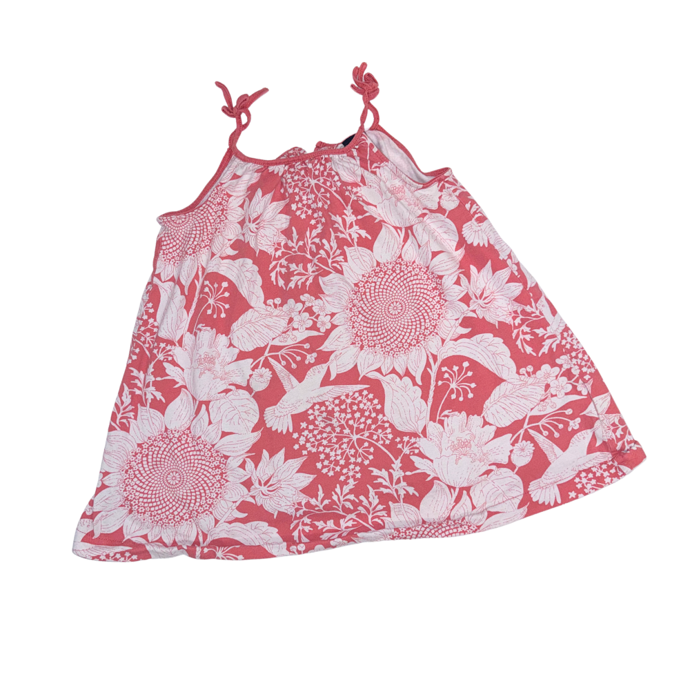 Coral strap dress | 3T