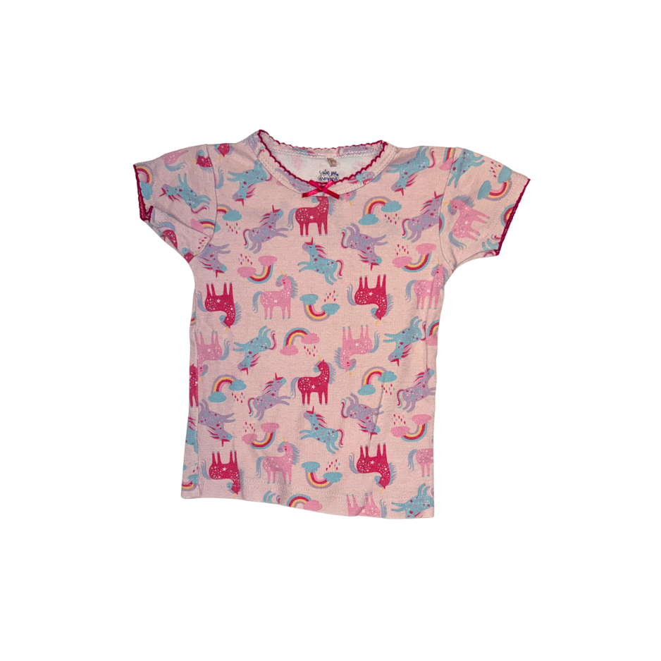 Rainbow & unicorn short-sleeve t-shirts | 3T