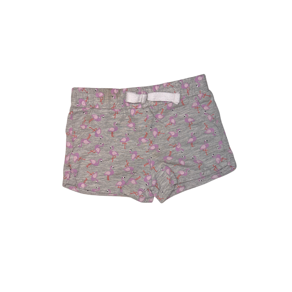 Set of 3 shorts | Orange, Purple & Flamingo pattern | 3T