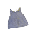 Blue & white striped dress with yellow details | 3T