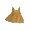 Yellow dress with white details | 3T