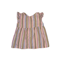 Pink, green & blue striped dress | 3T