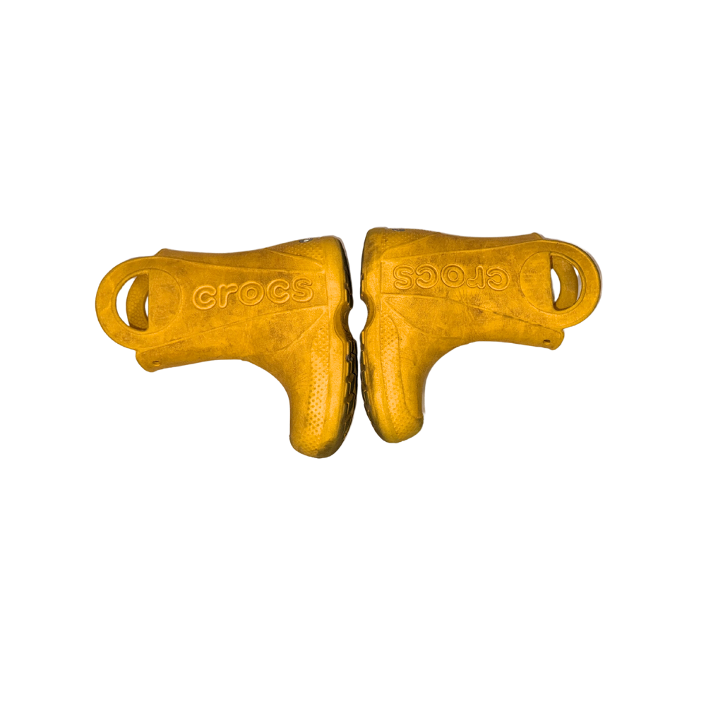 Yellow Crocs rain boots | C8