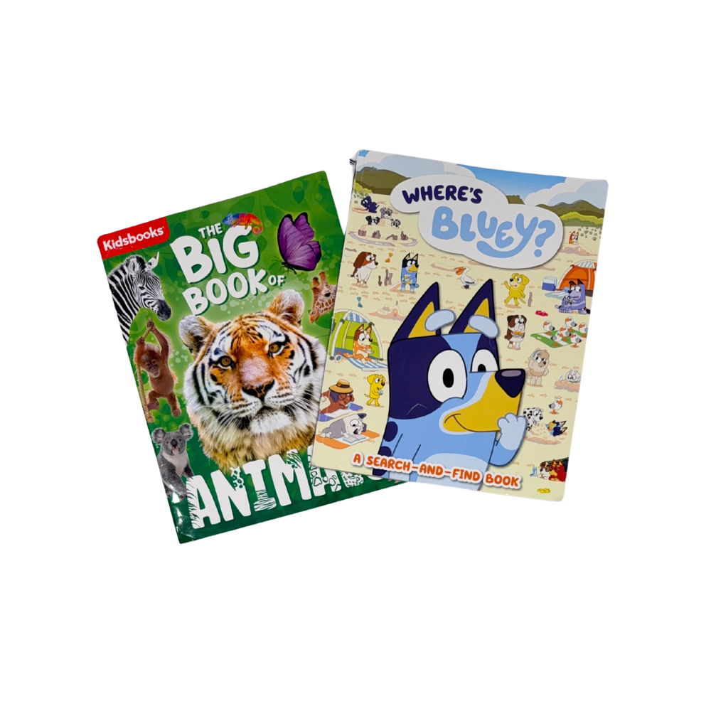 Where's is Bluey & The big book of animals | Set of 2 books